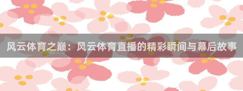 上海体育频道五星体育在线直播：风云体育之巅：风云体育直播的精彩瞬间与幕后故事